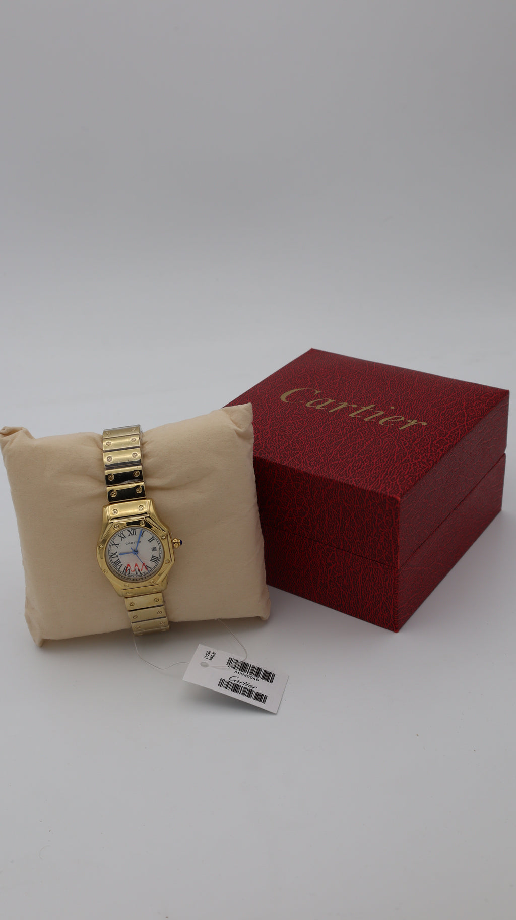 CARTIER SANTOS GALBEE AVEC BOITE  CARTIER NORMAL